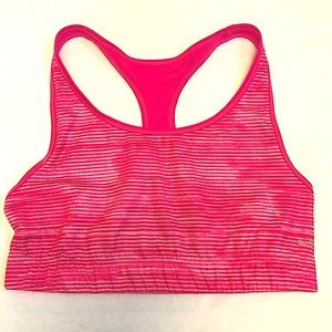 Champion reversible sports bra pink w/ stripes